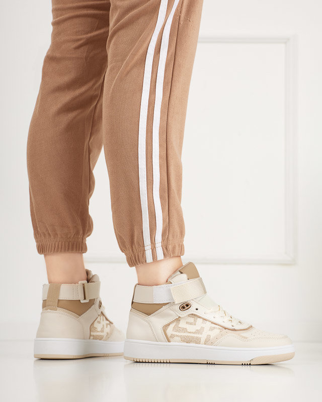 Női bézs magas szárú sportcipő Retila - Lábbeli