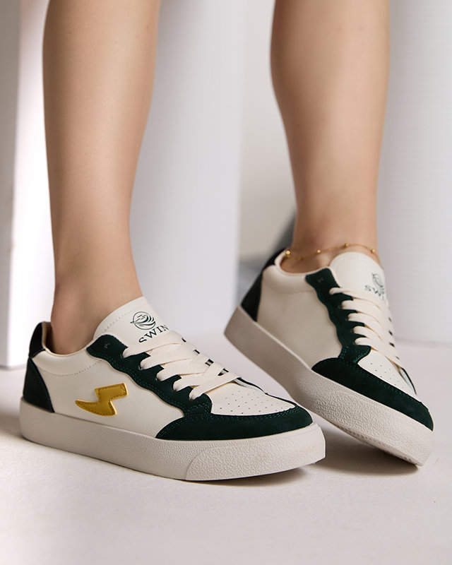 OUTLET Női fehér-zöld sportcipő Rozzuci- Footwear