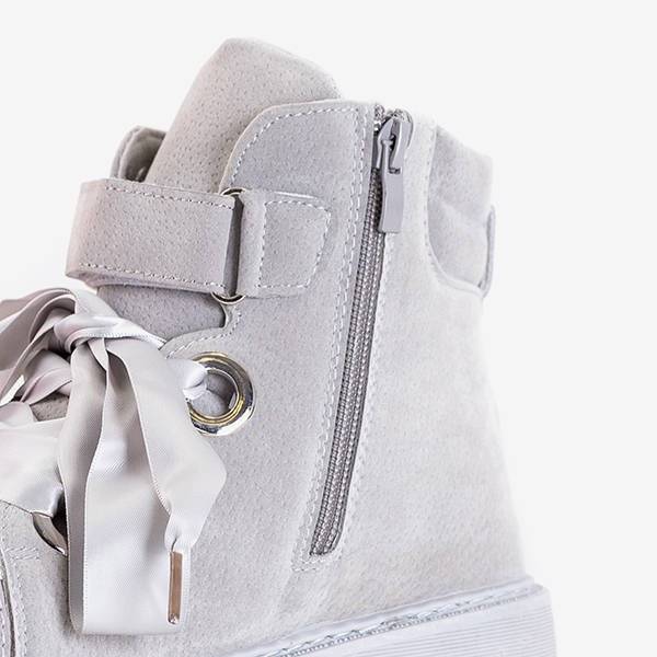 OUTLET Világosszürke női táska Misaki díszítéssel - Lábbeli