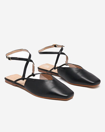 Szandál a'la balerina fekete Talio- Shoes