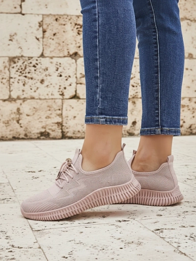 Aurelia Rosa – női Royalfashion sportcipő szövetből, rózsaszín, lapos talpú