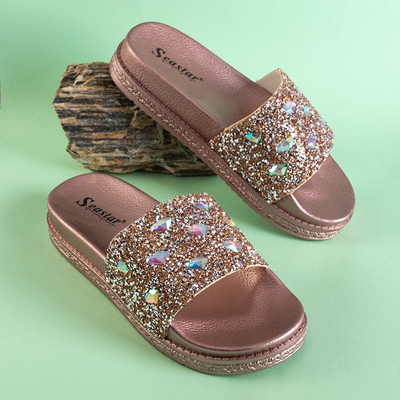 Női Rose Gold Sailor Platform szandál - cipő