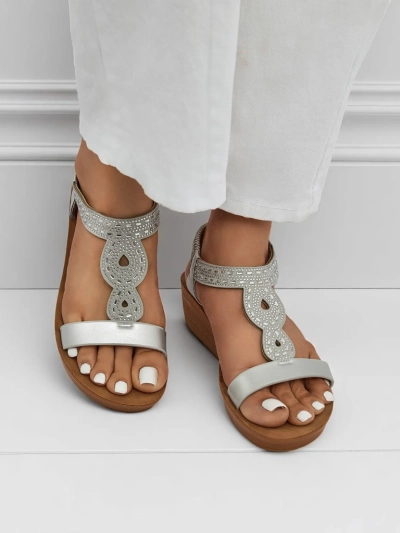 Royalfashion női ékes szandál cirkóniákkal Agaya