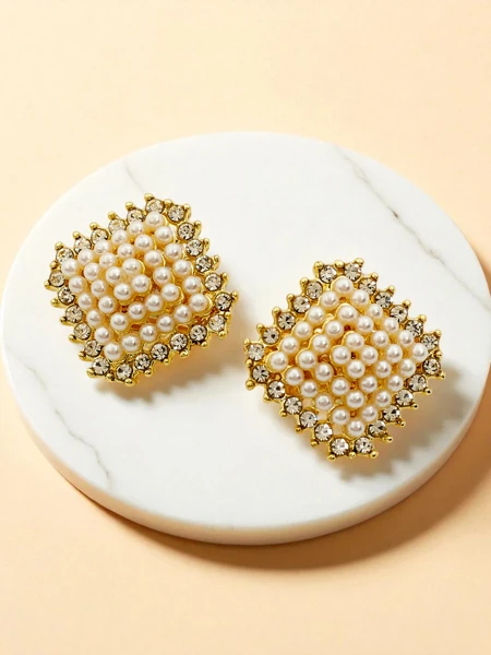 Royalfashion Női klipszes fülbevaló cirkóniával