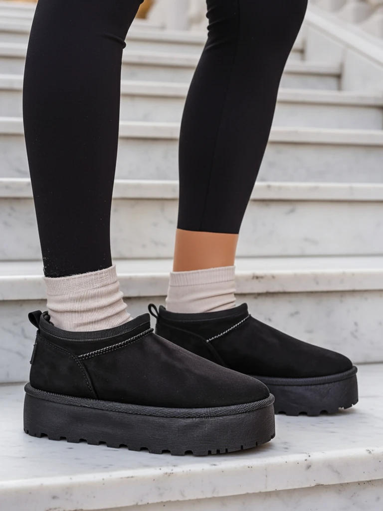 Royalfashion Női rövid csizma a'la hócsizma Ozozi