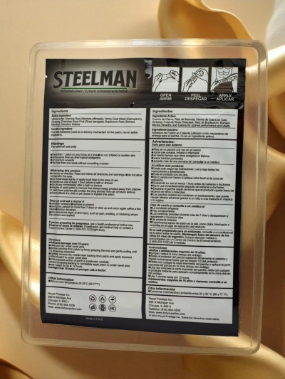 Természetes, potenciát növelő tapasz férfiaknak