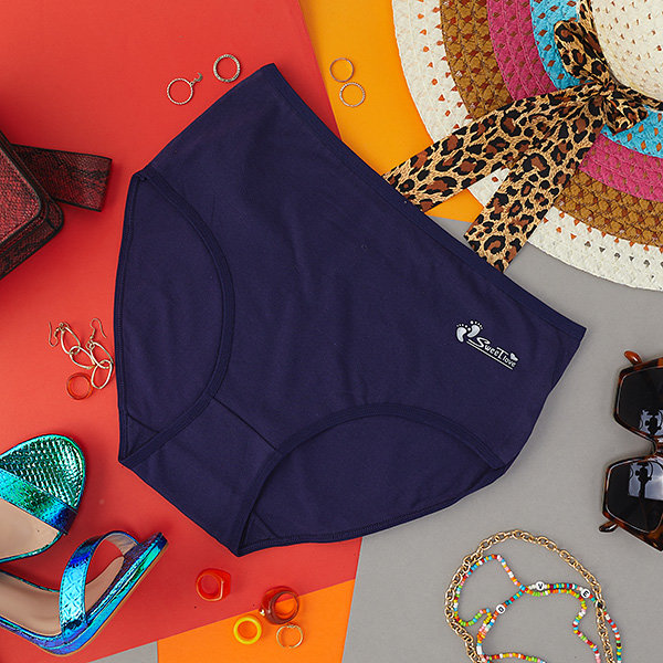 Sötétkék női alsónadrág, alsónadrág PLUSZ MÉRET- Fehérnemű