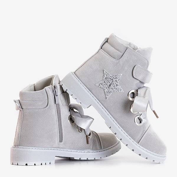 OUTLET Világosszürke női táska Misaki díszítéssel - Lábbeli