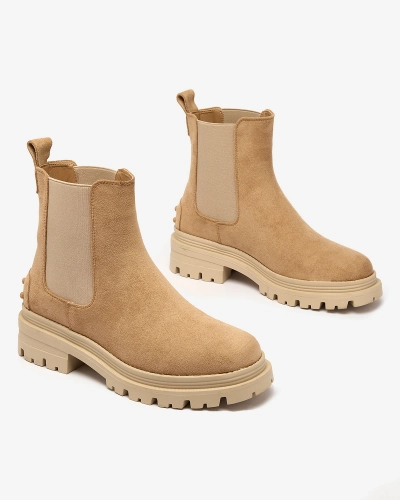 Royalfashion Női szigetelt csizma camel színben Comfy Walk