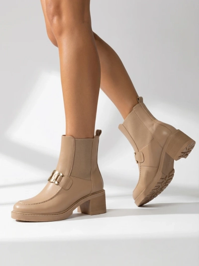 Royalfashion Női bokacsizmák alacsony sarkú Ewios