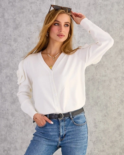 Royalfashion Gombolatlan női pulóver