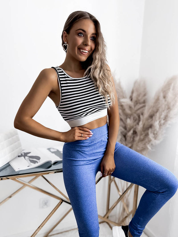 Női leggings kék színben- Ruházat