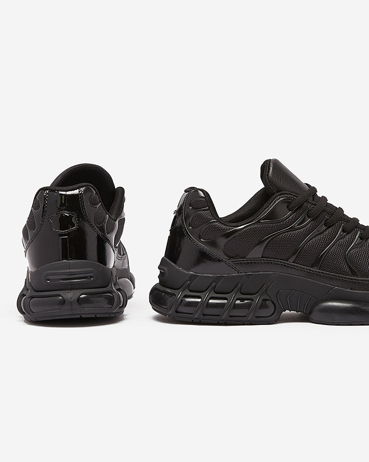 Royalfashion Fekete férfi sportcipő Makkika