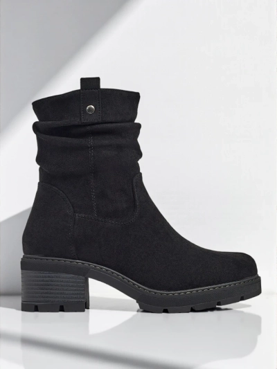 Magas szárú női öko velúr bokacsizma Carmine