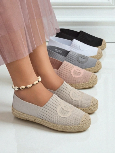 Aurelia Espadrilles Royalfashion Bézs – Lapos bebújós női cipő