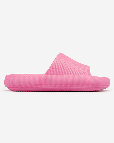 Royalfashion Fukszia női gumitalpú flip-flop dombornyomással Okeris