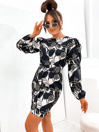 Royalfashion női ruha dekoratív mintával