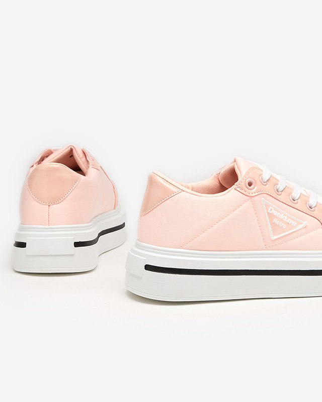 Világos rózsaszín sportcipő nőknek vastagabb talppal Rall- Lábbeli