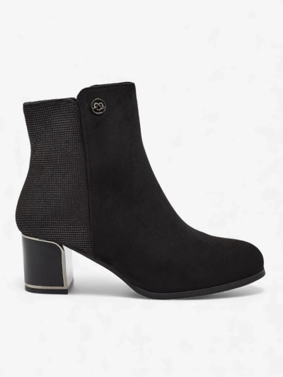 Arshin női öko velúr bokacsizma vastag sarokkal