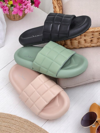 Royalfashion Női lapos talpú Quilt Walk papucs