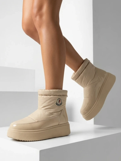 Royalfashion Női csúszós hócsizma bézs színben Ademra