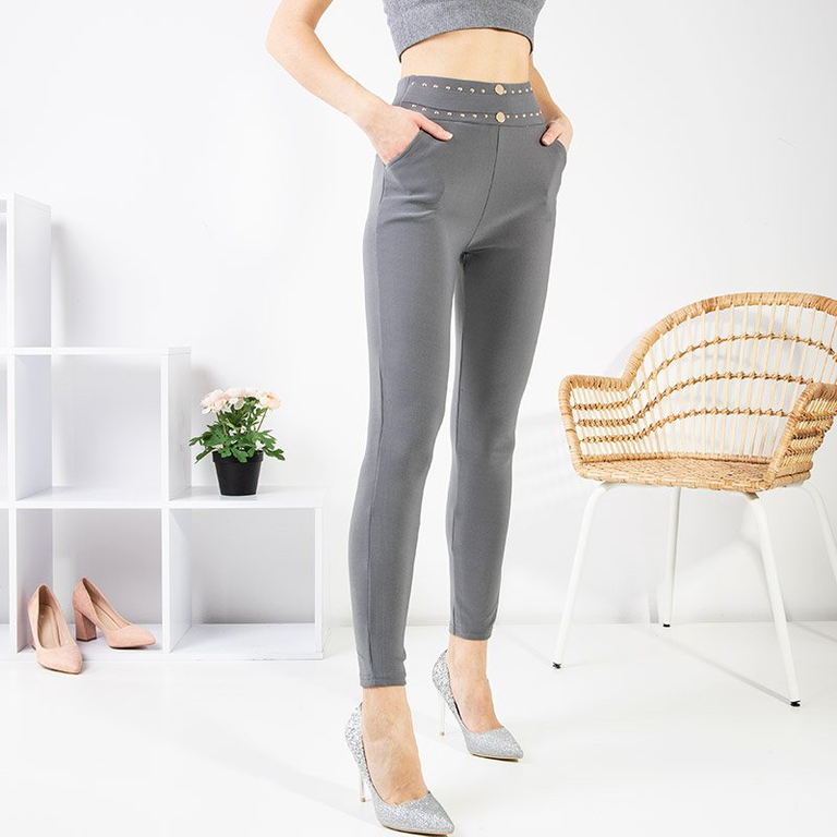 Női szürke díszek díszítéssel - Ruházat