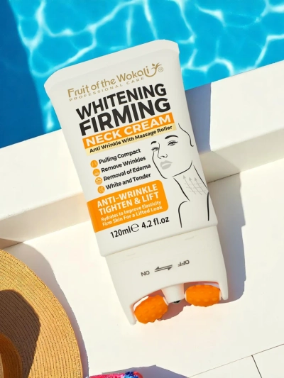 Emelő és ragyogást adó nyakkrém masszírozóval