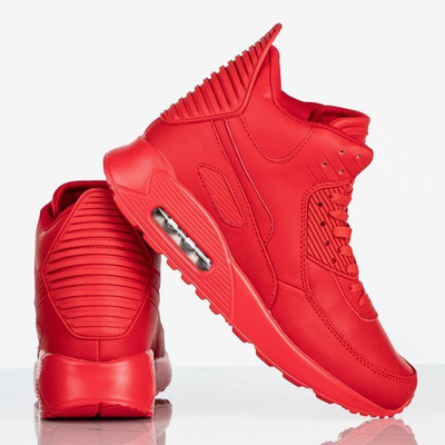 Czerwone damskie buty sportowe za kostkę Verna - Obuwie