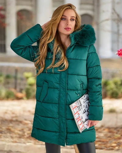 Royalfashion női steppelt télikabát