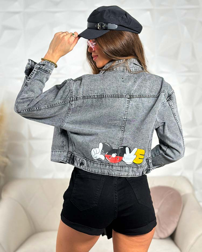 Royalfashion Női farmerdzseki felirattal