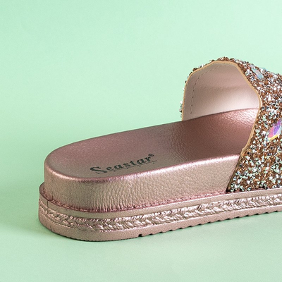 Női Rose Gold Sailor Platform szandál - cipő