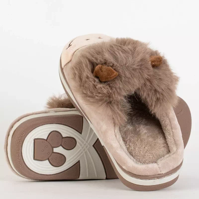 OUTLET Animmes bézs színű bikapapucs gyerekeknek - Lábbeli