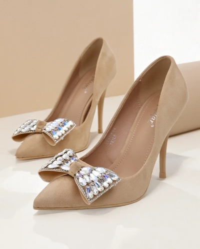 Royalfashion Női magassarkú cipők masnival Cocarte