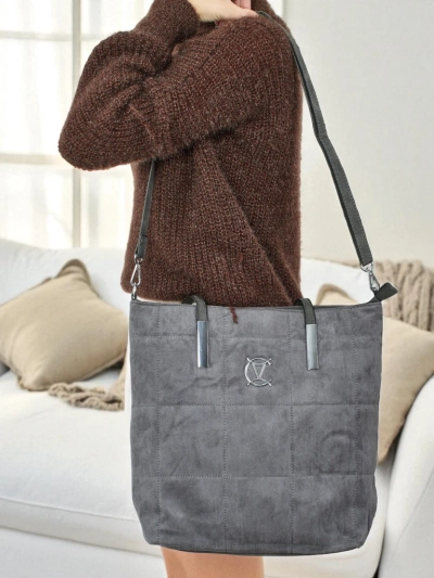 Caryenne női shopper táska öko velúr