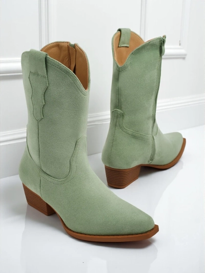 SpireHush női öko velúr cowboy csizmák