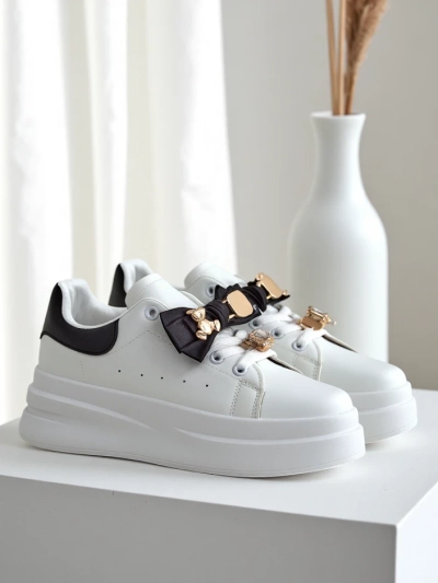 Royalfashion Női platform sportcipők masnival Genimma