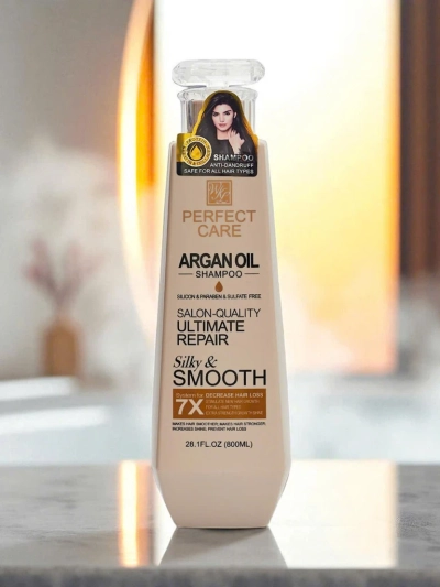 Argento Arganio Silky & Smooth sampon keratinnal és E+B5 vitaminokkal (800ml)