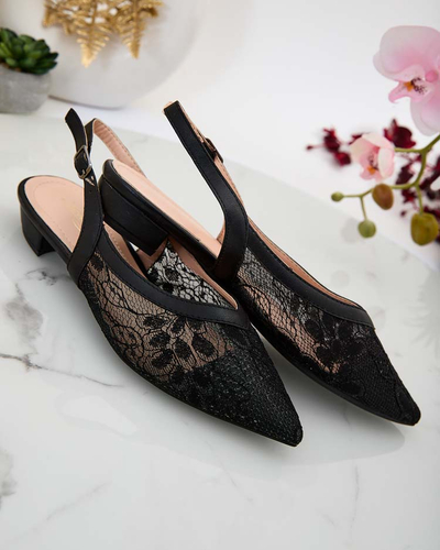 Royalfashion Női a'la ballerina szandál csipkével Benoce