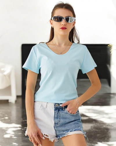 Royalfashion Női pamut póló csipkével a hátán