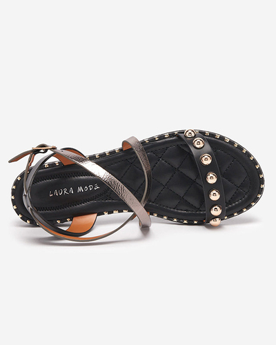 OUTLET Fekete női szandál jets Hanim- Footwear