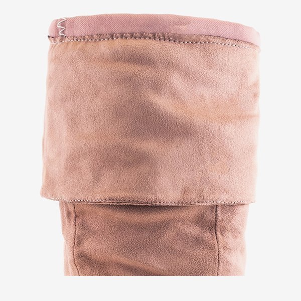 Rózsaszín női csizma az Avellan oszlopon - lábbeli