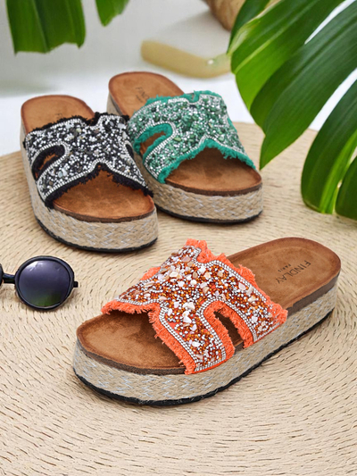 Royalfashion Női szandálok Candy Candy díszítéssel