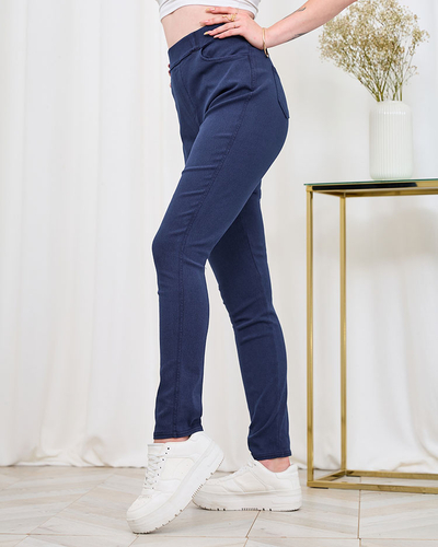 Royalfashion Navy kék női teggings