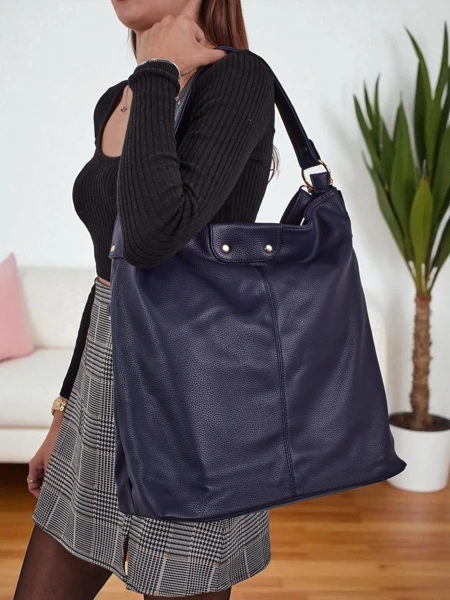 Velinda Score shopper női táska műbőrből