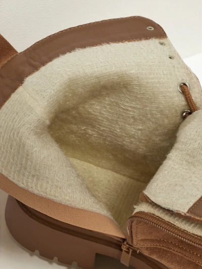 Ferlyne női öko velúr fűzős bokacsizma