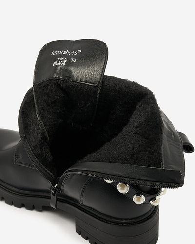 Royalfashion Női bagger csizma fekete színben Fessefy