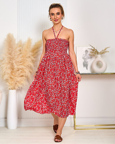 Royalfashion Női térdig érő, mintás ruha