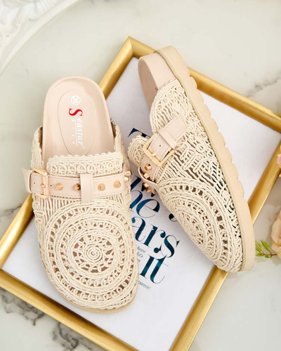 Royalfashion Női flip-flop hímzéssel Leronip