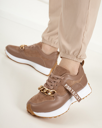 Barna és rózsaszín Arikas női sportcipő - Lábbeli