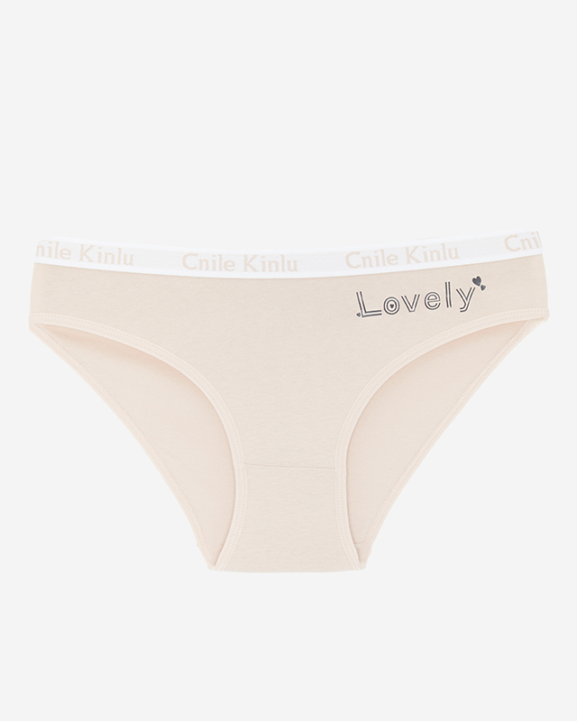 Női bézs bugyi - Fehérnemű